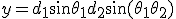 y = d_1 \sin \theta_1 + d_2 \sin(\theta_1 + \theta_2)
